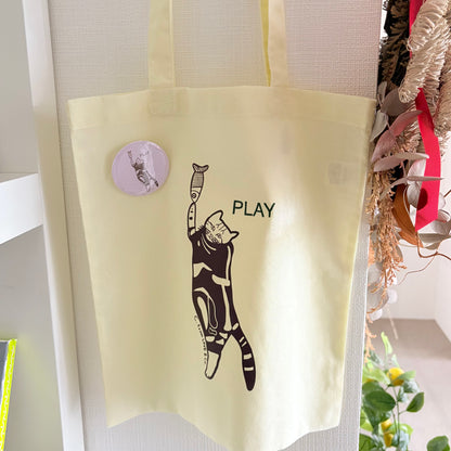 PLAY Tote Bag 缶バッジ付き（ララ子）