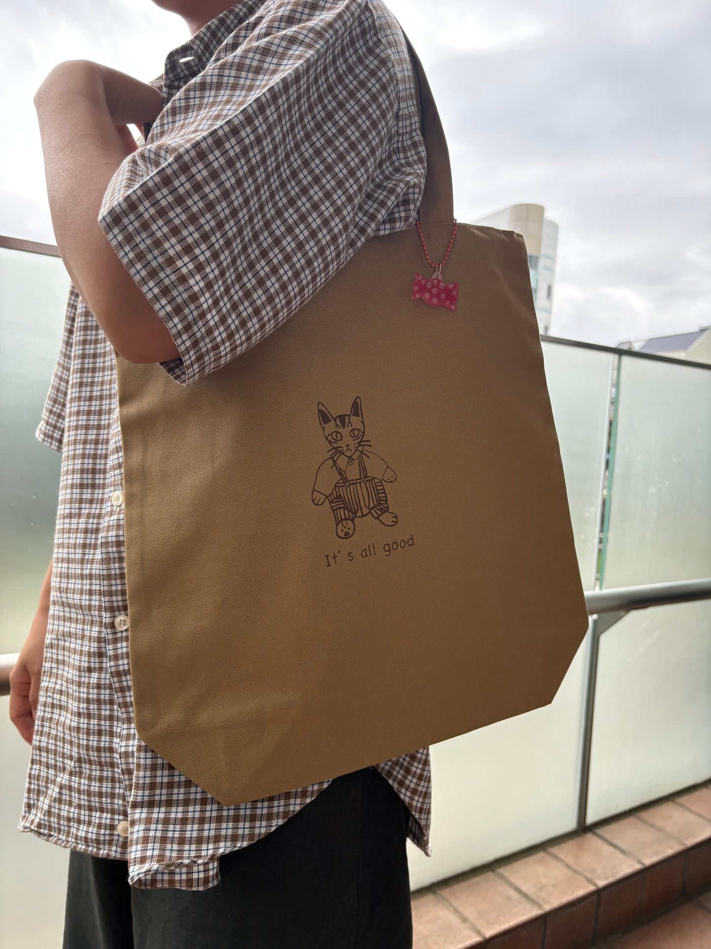 【卒業記念】シルクスクリーンTOTE BAG（チャーム付き）