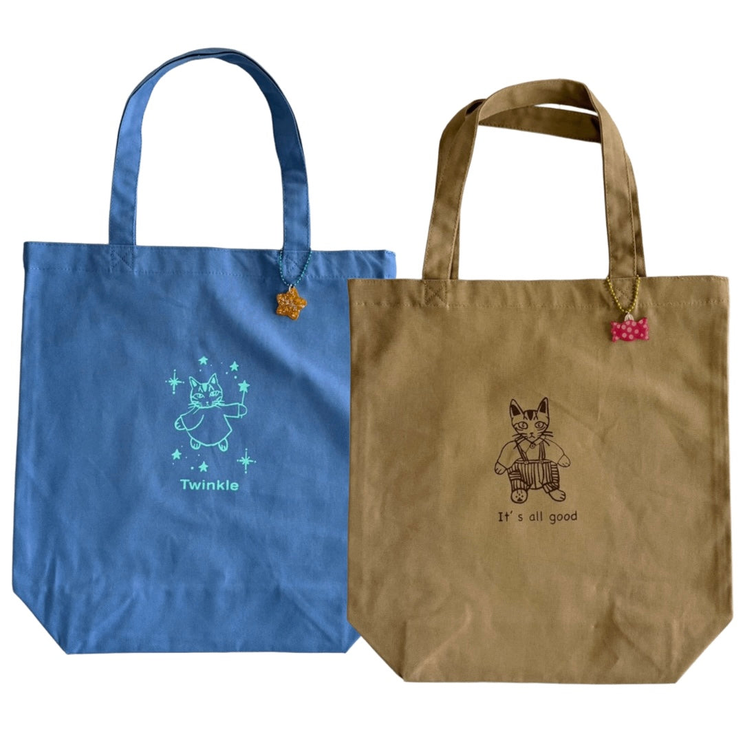 【卒業記念】シルクスクリーンTOTE BAG（チャーム付き）