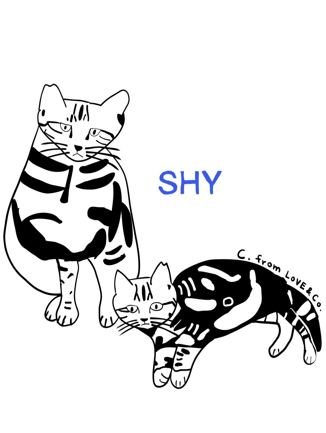 SHY T-Shirt（キキ丸＆ポフ実）